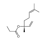(R)-1,5-dimethyl-1-vinylhex-4-enyl propionate结构式