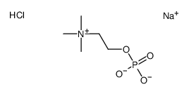 trimethyl[2-(phosphonooxy)ethyl]ammonium chloride monosodiumsalt structure