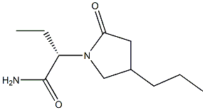 (2S)-2-(2-oxo-4-propylpyrrolidin-1-yl)butanamide Structure