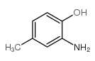 2-氨基-4-甲基苯酚结构式