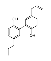 2-(2-hydroxy-5-prop-2-enylphenyl)-4-propylphenol结构式