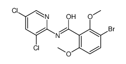 3-bromo-N-(3,5-dichloropyridin-2-yl)-2,6-dimethoxybenzamide Structure