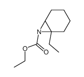 N-ethoxycarbonyl-1-ethyl-7-azabicyclo(4.1.0)heptane Structure