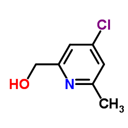 (4-氯-6-甲基吡啶-2-基)甲醇结构式
