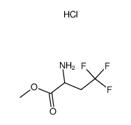 methyl 2-amino-4,4,4-trifluorobutanoate hydrochloride Structure