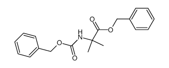 Benzyl α-<(benzyloxycarbonyl)amino>isobutanoate Structure