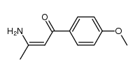 (Z)-3-amino-1-(4-methoxyphenyl)but-2-en-1-one结构式