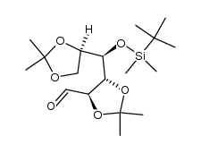 2,3:5,6-Di-O-isopropylidene-4-O-(tert-butyldimethylsilyl)-aldehydo-D-glucose结构式