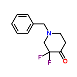1-苄基-3,3-二氟哌啶-4-酮结构式