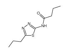 N-(propyl-[1,3,4]thiadiazol-2-yl)-butyramide结构式