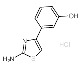 3-(2-氨基-4-噻唑基)苯酚盐酸盐结构式