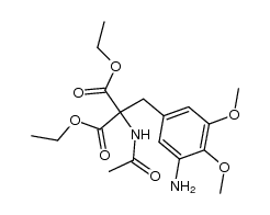5-(2',2'-dicarbethoxy-2'-acetamidoethyl)-2,3-dimethoxyaniline Structure