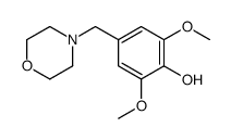 2,6-dimethoxy-4-(morpholin-4-ylmethyl)phenol Structure