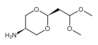 [cis-2-(2',2'-dimethoxyethyl)-1,3-dioxan-5-yl]amine结构式