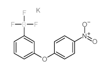 Potassium 3-(4-nitrophenoxy)phenyltrifluoroborate结构式