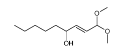 (E)-4-hydroxynon-2-enal dimethyl acetal Structure