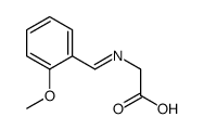 2-[(2-methoxyphenyl)methylideneamino]acetic acid Structure