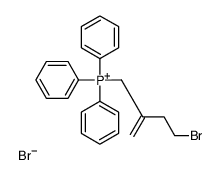 (4-bromo-2-methylidenebutyl)-triphenylphosphanium,bromide Structure