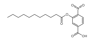4-nitro-3-(undecanoyloxy)benzoic acid Structure