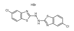 1,2-bis(5-chlorobenzo[d]thiazol-2-yl)hydrazine hydrobromide Structure
