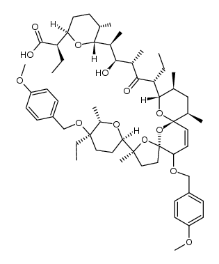 21-epi-20,28-bis-O-(4-methoxybenzyl)salinomycin Structure