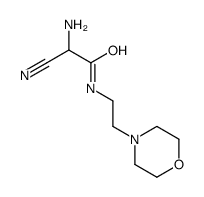 2-氨基-2-氰基-N-(2-吗啉乙基)乙酰胺结构式