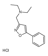 diethyl-[(5-phenyl-1,2-oxazol-3-yl)methyl]azanium,chloride Structure
