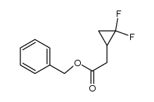 Benzyl 2-(2,2-difluorocyclopropyl)acetate Structure