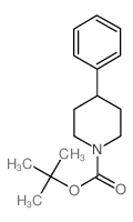 4-苯基-1-哌啶羧酸叔丁酯结构式