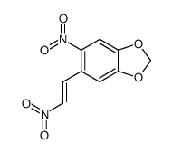 trans-1-(3,4-(Methylenedioxy)-6-nitrophenyl)-2-nitroethene Structure