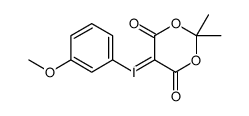 3-methoxyphenyliodonium-(5-[2,2-dimethyl-1,3-dioxane-4,6-dione])ylide结构式