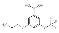 3-丙氧基-5-(三氟甲氧基)苯硼酸结构式