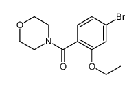 4-[(4-Bromo-2-ethoxyphenyl)carbonyl]morpholine Structure