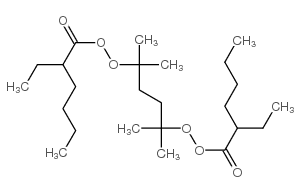 2,5-Dimethyl-2,5-di-(2-ethylhexanoylperoxy) hexane structure