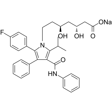 (3R,5S)-Atorvastatin sodium structure