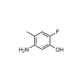 5-氨基-2-氟-4-甲基苯酚结构式