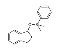 (R)-((2,3-dihydro-1H-inden-1-yl)oxy)dimethyl(phenyl)silane Structure