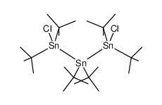 1,3-dichlorohexa-tert-butyltristannane structure