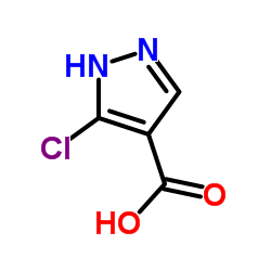 3-CHLORO-1H-PYRAZOLE-4-CARBOXYLICACID Structure
