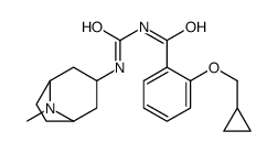2-(cyclopropylmethoxy)-N-[(8-methyl-8-azabicyclo[3.2.1]octan-3-yl)carbamoyl]benzamide结构式