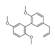 1,4-dimethoxy-2-(2-methoxy-5-prop-2-enylphenyl)benzene结构式
