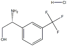(R)-2-氨基-2-(3-(三氟甲基)苯基)乙醇盐酸盐结构式