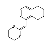 2-[(1,2,3,4-Tetrahydronaphth-5-yl)methylidene]-1,3-dithiane结构式