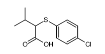 2-((4-chlorophenyl)thio)-3-methylbutanoic acid结构式