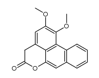 1,2-dimethoxy-6a,7-dehydrodibenzo[de,g]chromanone结构式