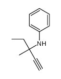 N-(3-methylpent-1-yn-3-yl)aniline结构式