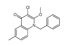 4(1H)-Quinolinone,3-chloro-2-methoxy-6-methyl-1-(phenylmethyl)-结构式