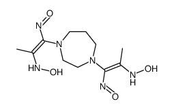 N-[1-[4-[2-(hydroxyamino)-1-nitrosoprop-1-enyl]-1,4-diazepan-1-yl]-1-nitrosoprop-1-en-2-yl]hydroxylamine结构式
