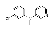 7-氯-9-甲基-9h-吡啶并[3,4-b]吲哚结构式