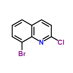 8-溴-2-氯喹啉结构式